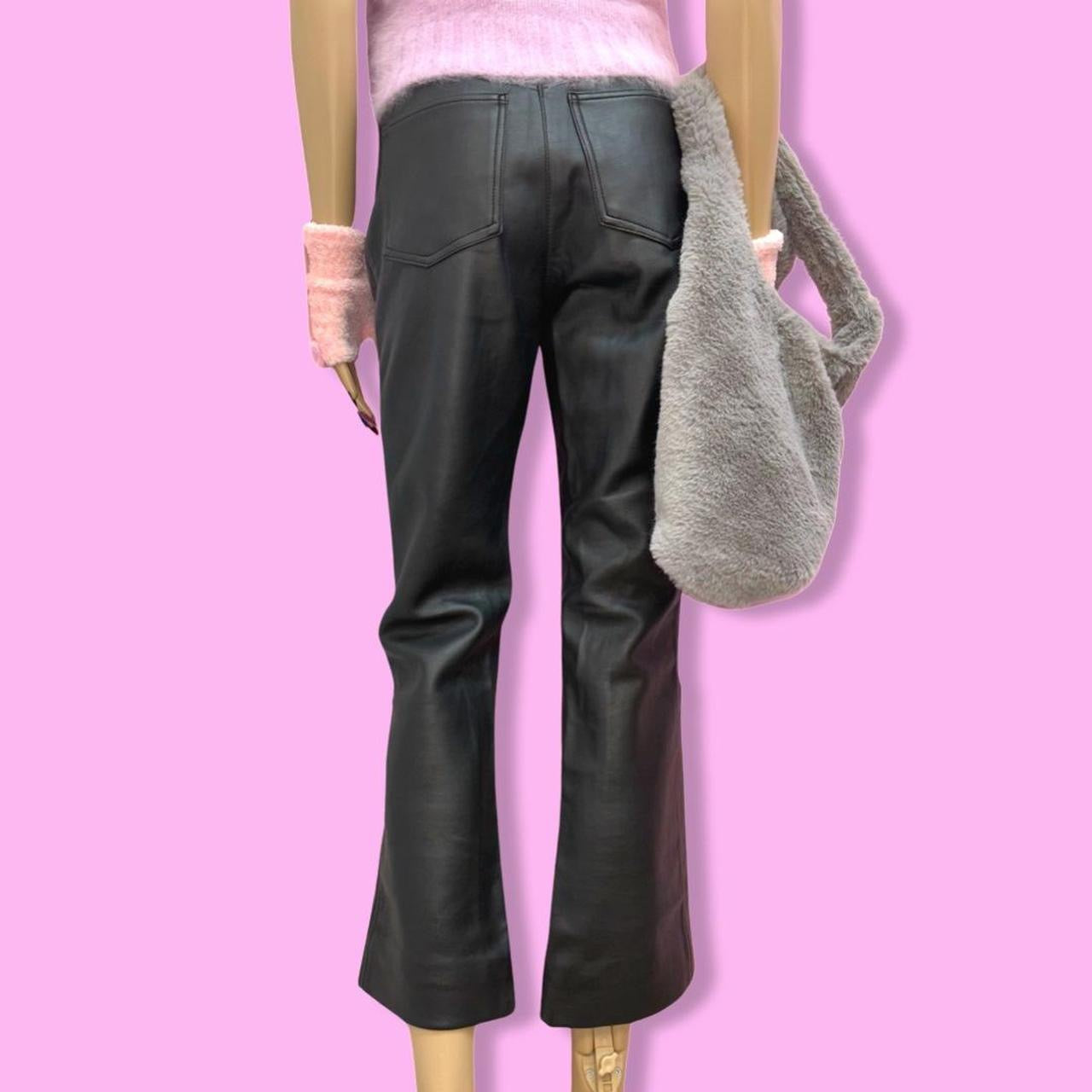 Vintage Biker Faux Leather Pants