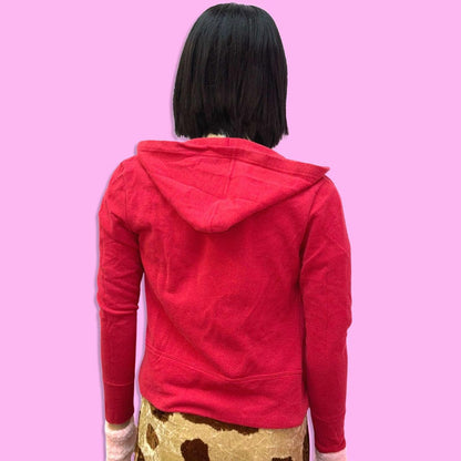 VIVA YOU Glitter Red Rhinestone Track Jacket