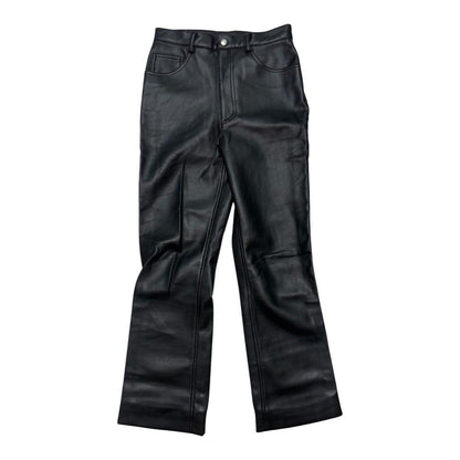 Vintage Biker Faux Leather Pants