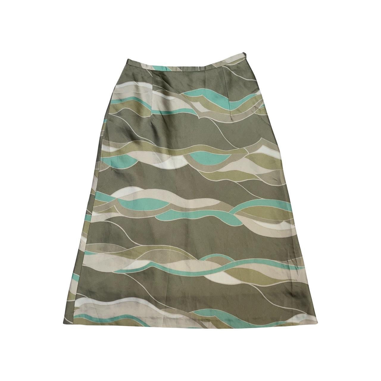 Y2K Geometric Pattern High-waist Skirt