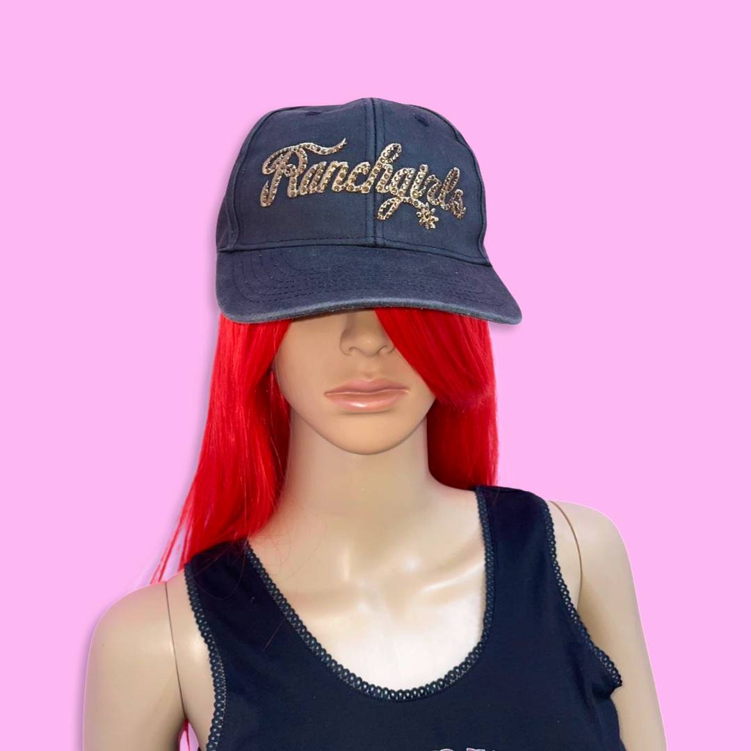 Y2K RANCHGIRLS Rhinestones Logo Cap