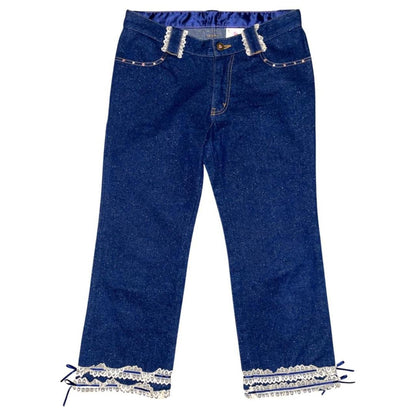 MEZZO PIANO Rhinestone Heart Jeans