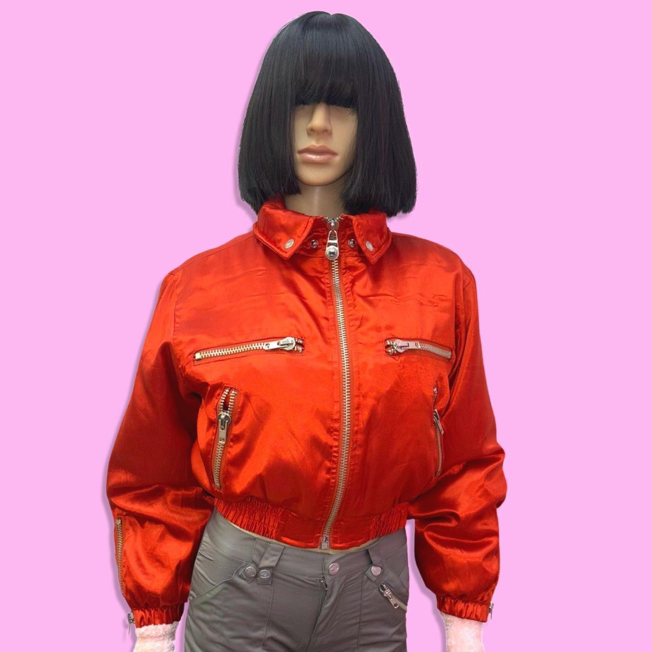 Electric Orange Puffy Jacket