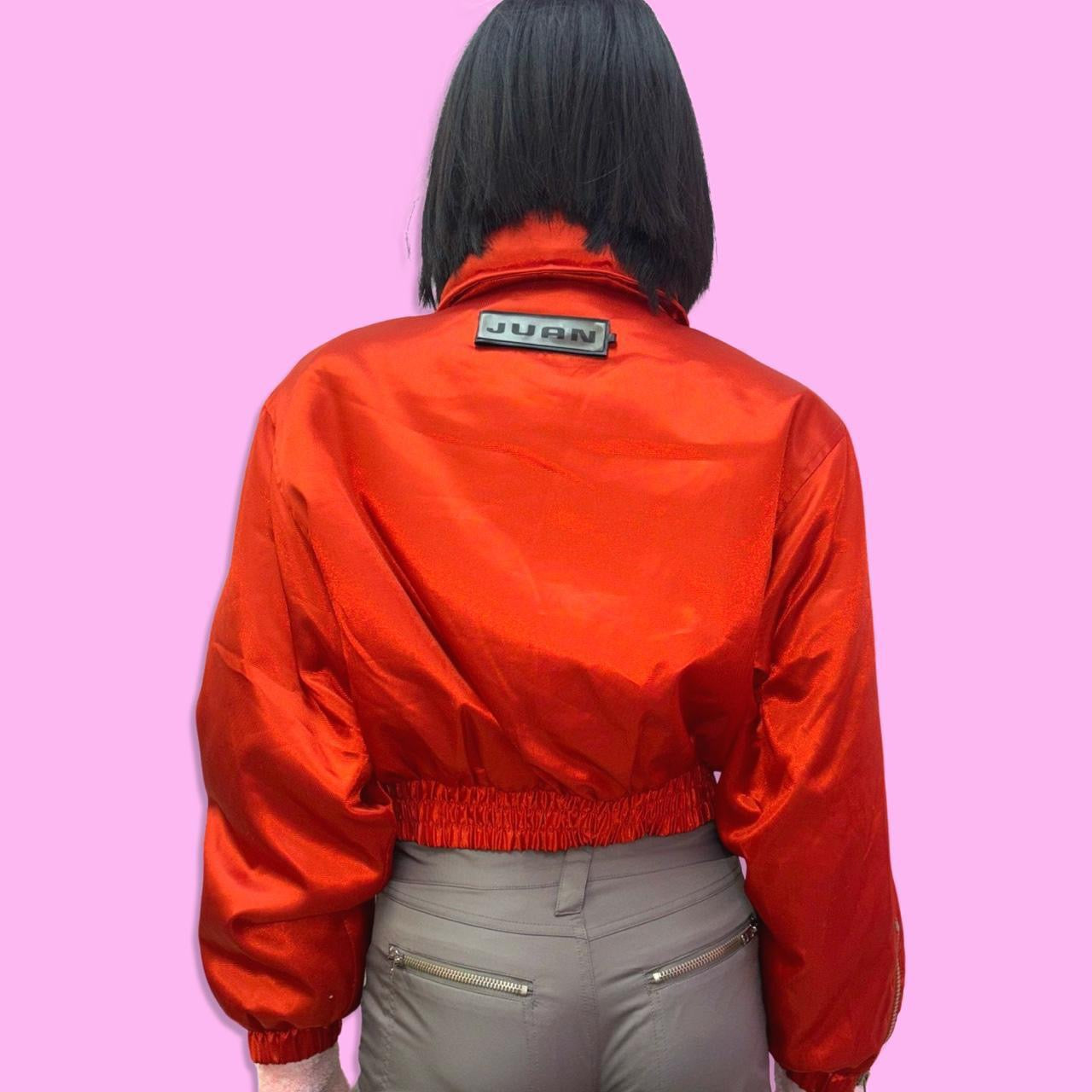 Electric Orange Puffy Jacket