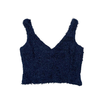 Y2K VIVAYOU Fluffy Cropped Vest