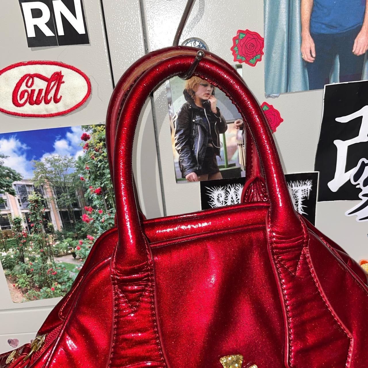 Super Rare Classic VIVIENNE WESTWOOD Red Patent Leather Bag