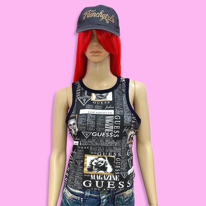 Y2K GUESS Magazine Vest