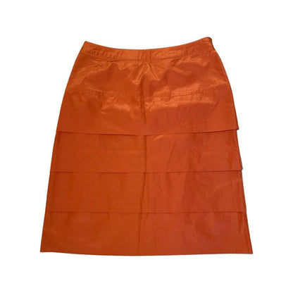 Y2K Electric Orange Skirt