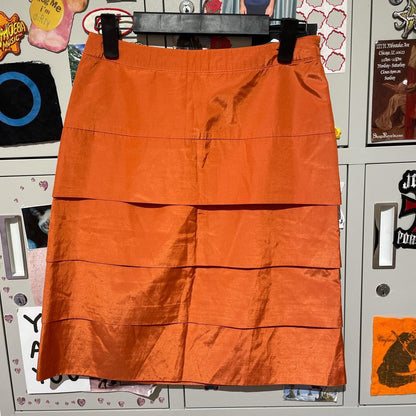 Y2K Electric Orange Skirt