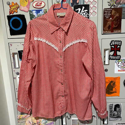 Vintage Western Cowgirl Blouse