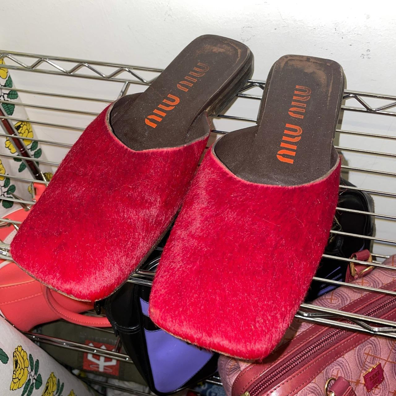 Vintage MIU MIU Leather Slippers