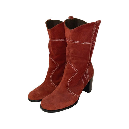 MARC JACOBS Western Suede Leather Boots